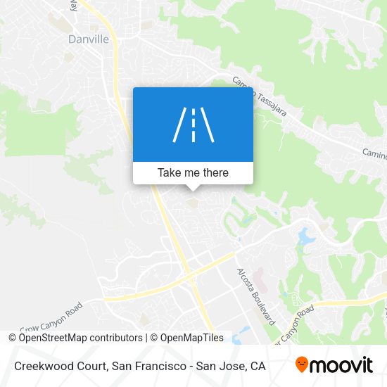 Mapa de Creekwood Court