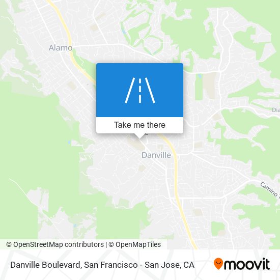 Mapa de Danville Boulevard