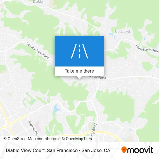 Diablo View Court map