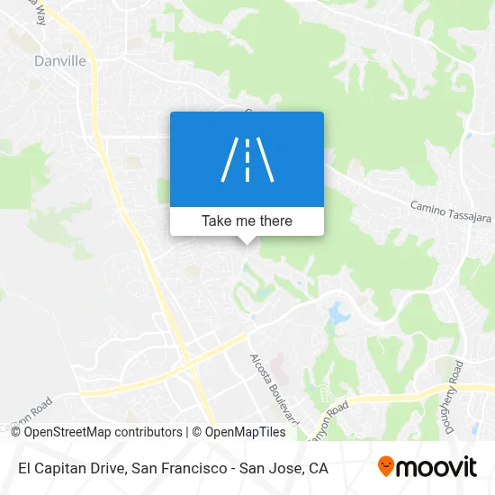 El Capitan Drive map