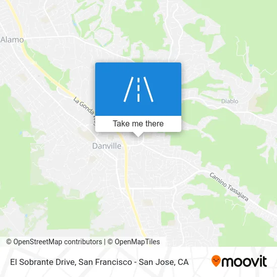 El Sobrante Drive map