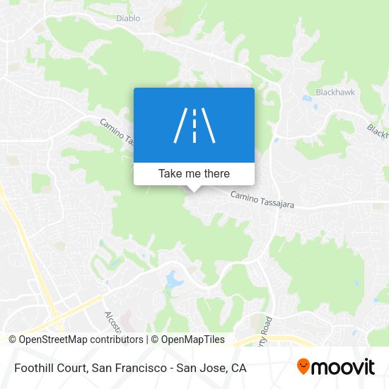Mapa de Foothill Court
