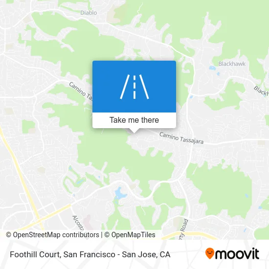 Foothill Court map