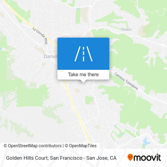 Mapa de Golden Hills Court