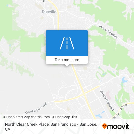 North Clear Creek Place map