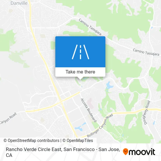 Rancho Verde Circle East map