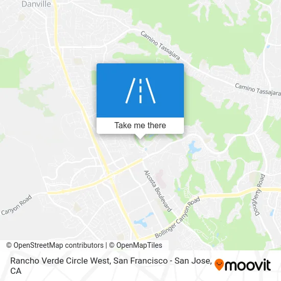 Rancho Verde Circle West map