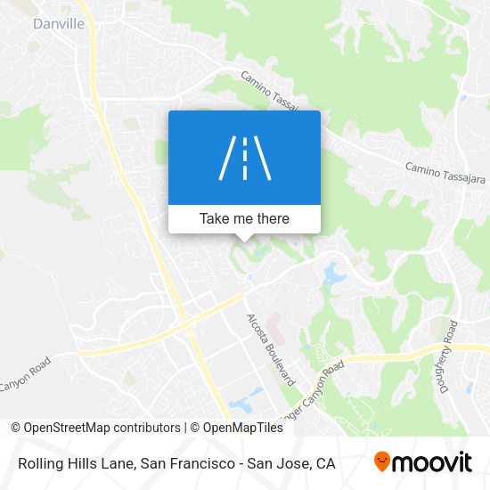 Mapa de Rolling Hills Lane