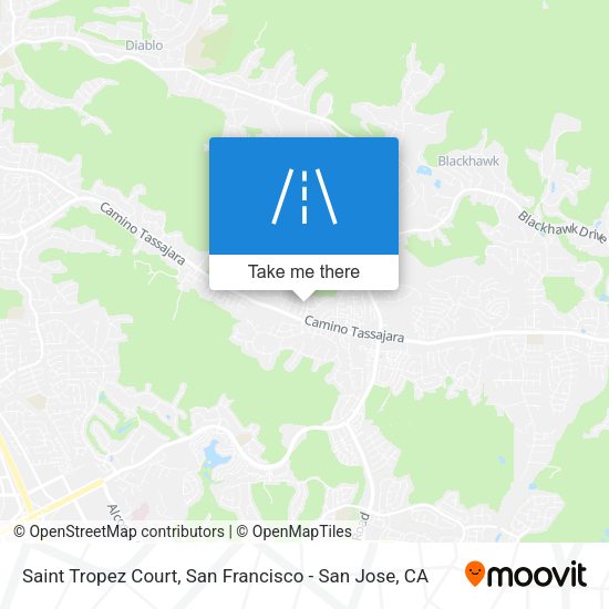 Mapa de Saint Tropez Court