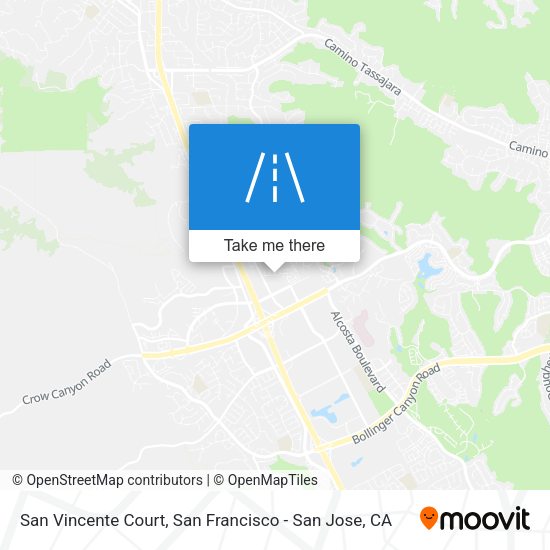 San Vincente Court map