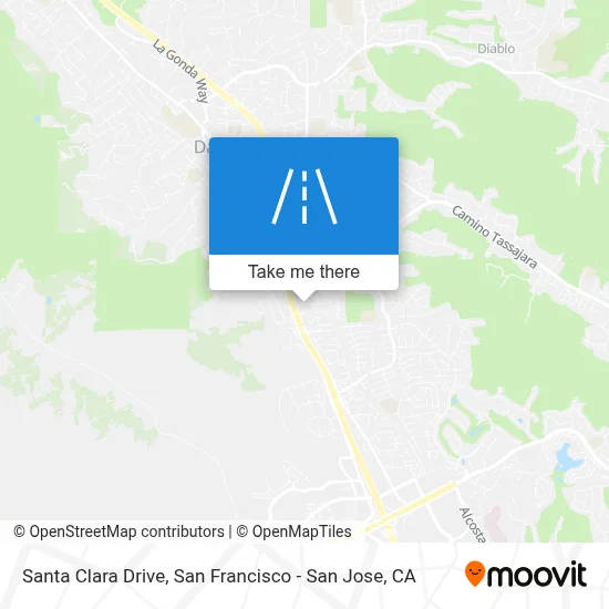 Santa Clara Drive map