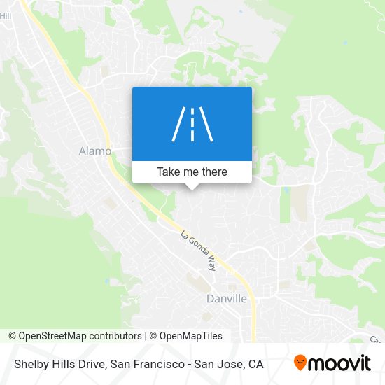 Shelby Hills Drive map