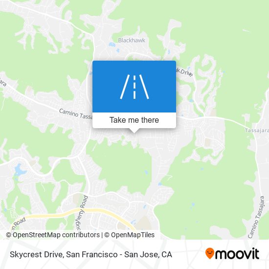 Skycrest Drive map