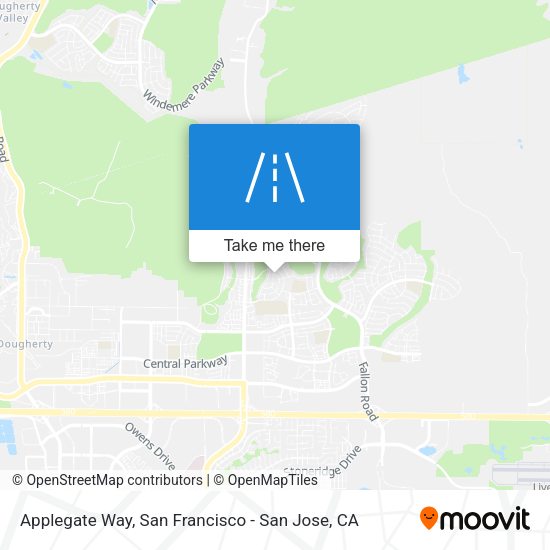 Applegate Way map