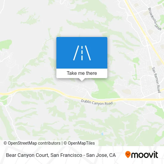 Bear Canyon Court map