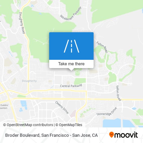 Broder Boulevard map