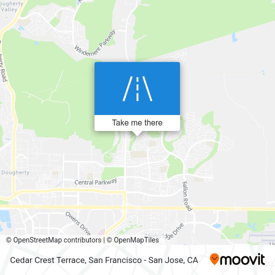 Cedar Crest Terrace map