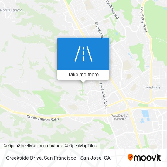 Mapa de Creekside Drive