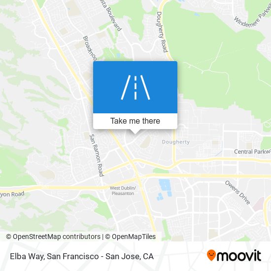 Elba Way map