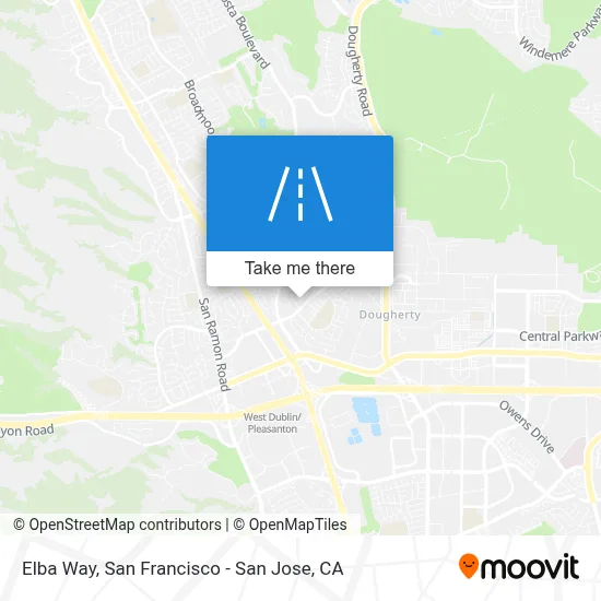 Elba Way map