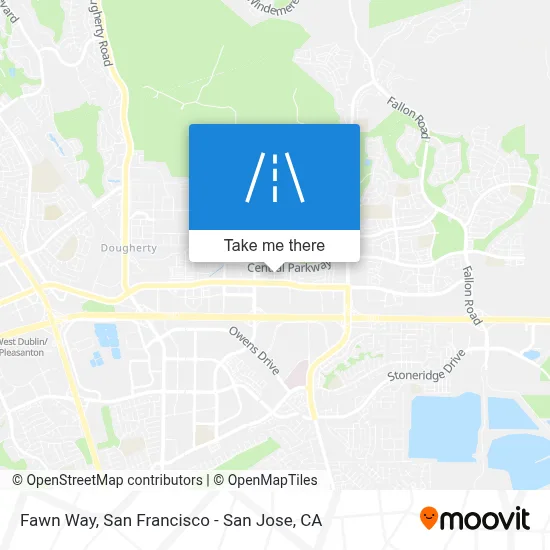 Fawn Way map