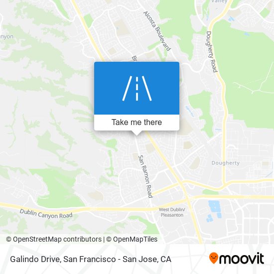 Galindo Drive map