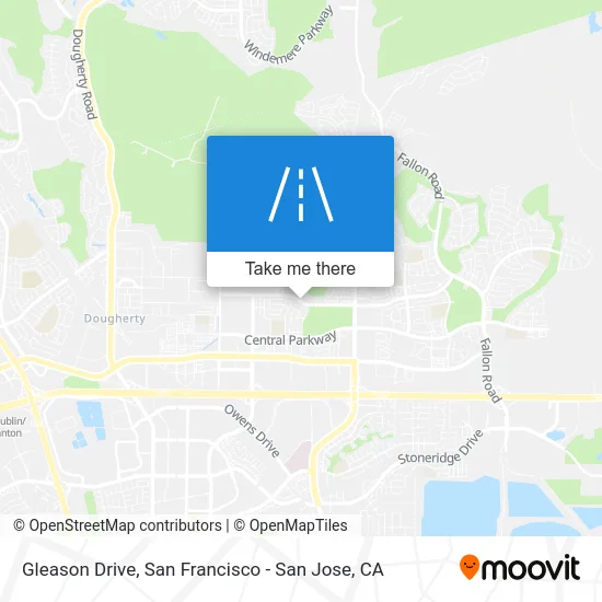 Gleason Drive map
