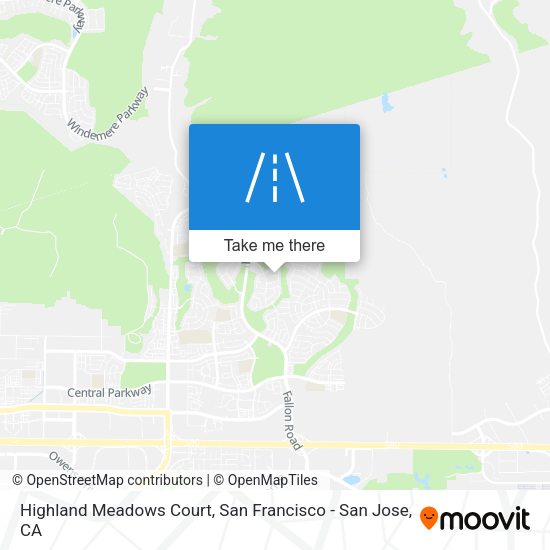 Highland Meadows Court map