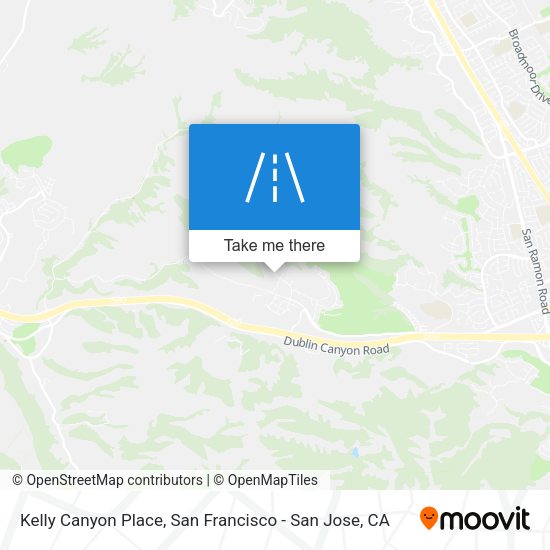 Kelly Canyon Place map