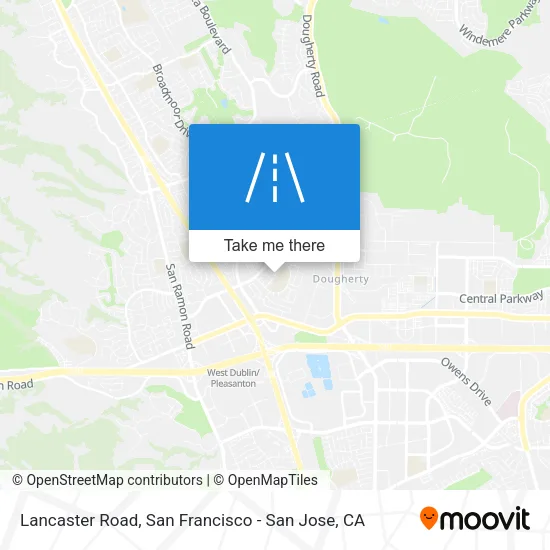 Lancaster Road map