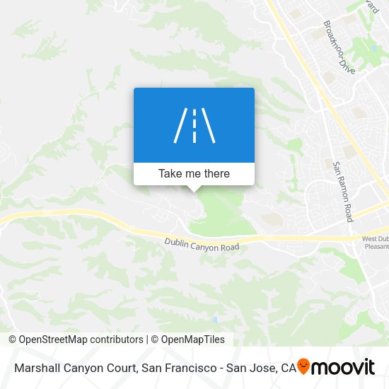 Mapa de Marshall Canyon Court