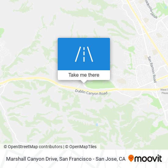 Marshall Canyon Drive map