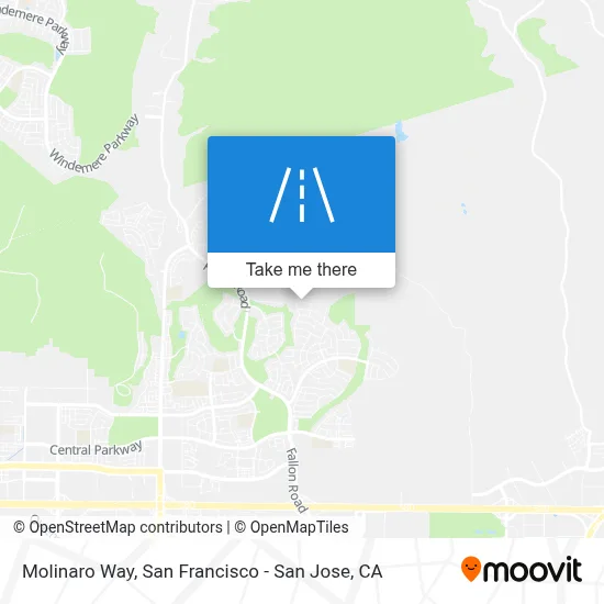 Molinaro Way map