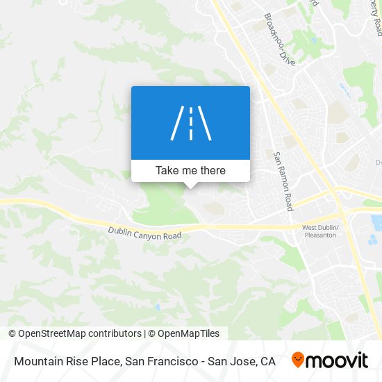 Mountain Rise Place map