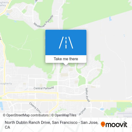 North Dublin Ranch Drive map