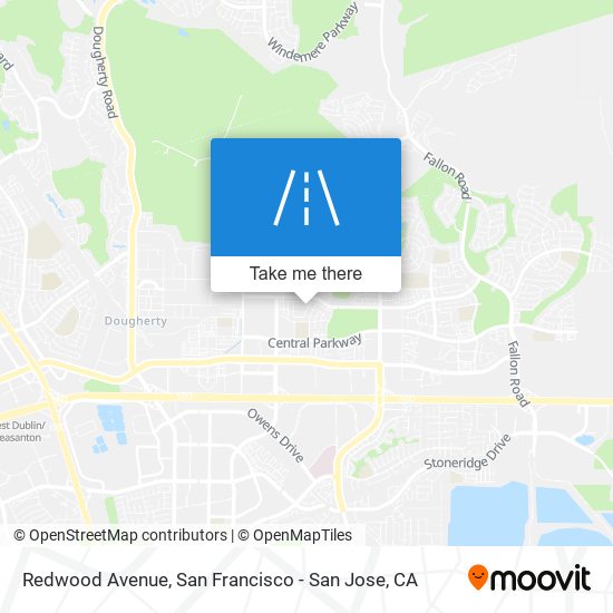 Mapa de Redwood Avenue
