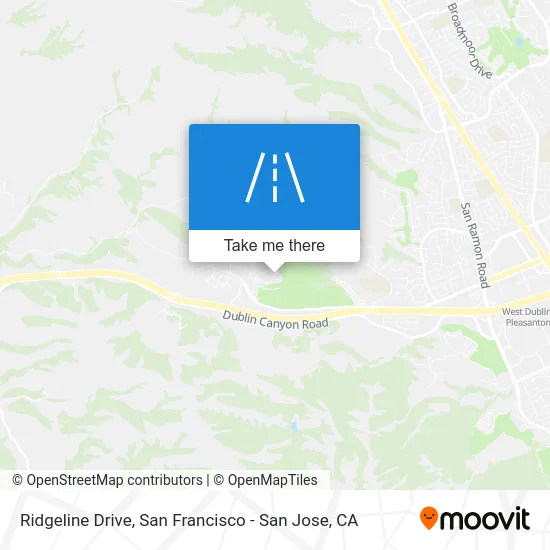 Ridgeline Drive map