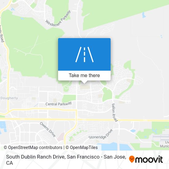 Mapa de South Dublin Ranch Drive