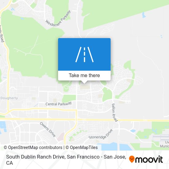 South Dublin Ranch Drive map