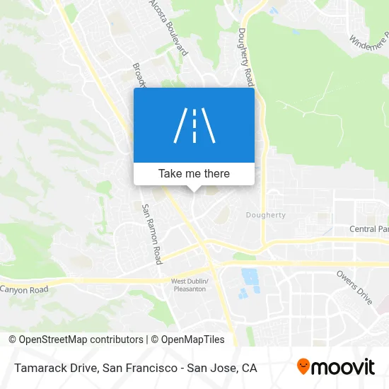 Tamarack Drive map