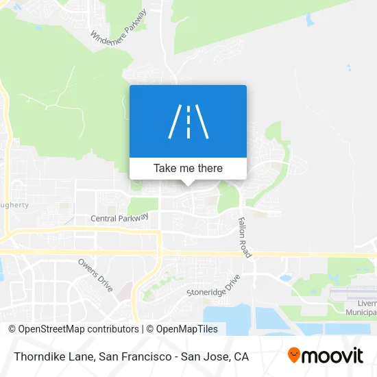Thorndike Lane map