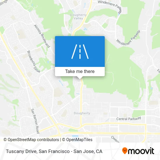 Tuscany Drive map