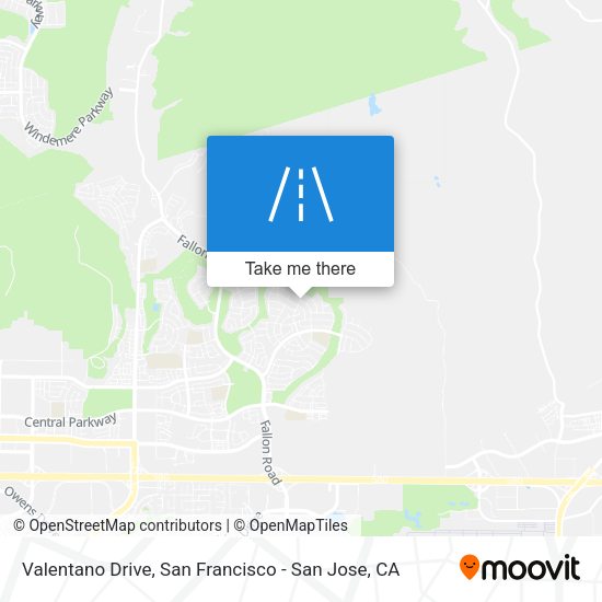 Mapa de Valentano Drive