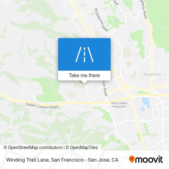 Winding Trail Lane map