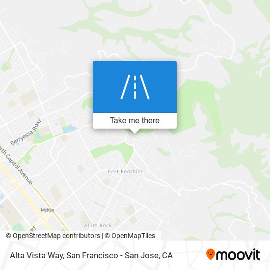 Alta Vista Way map