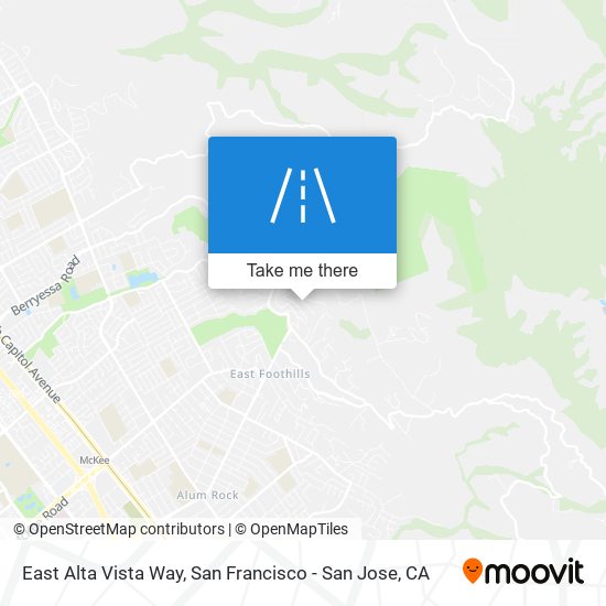 East Alta Vista Way map