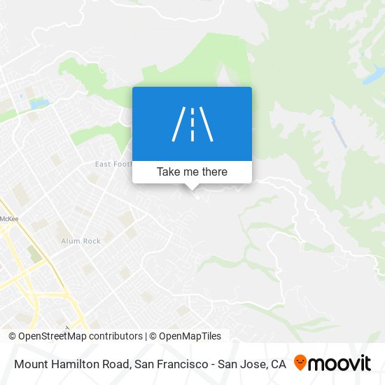 Mapa de Mount Hamilton Road