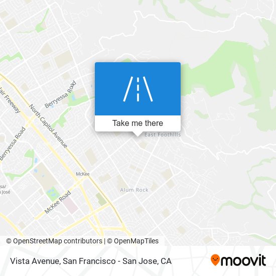 Vista Avenue map