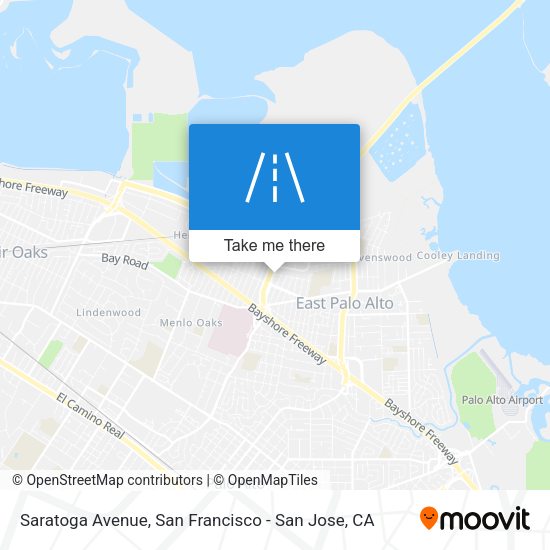 Mapa de Saratoga Avenue