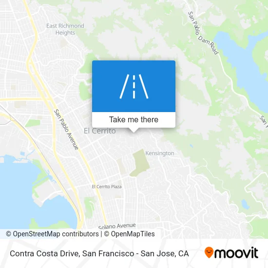 Contra Costa Drive map